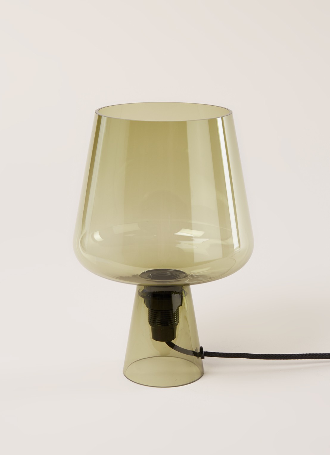 Iittala Leimu tafellamp 24 x Ø16,5 cm  - voorkant 2 mosgroen