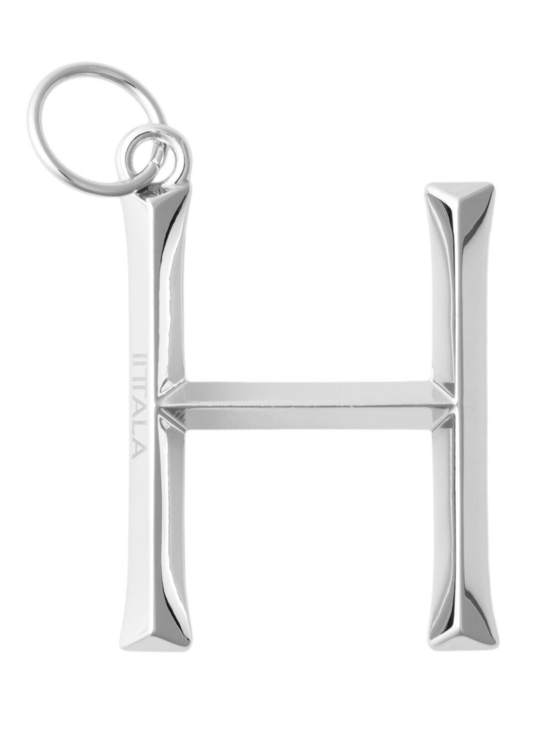 Iittala Letter H tasbedel - voorkant zilver