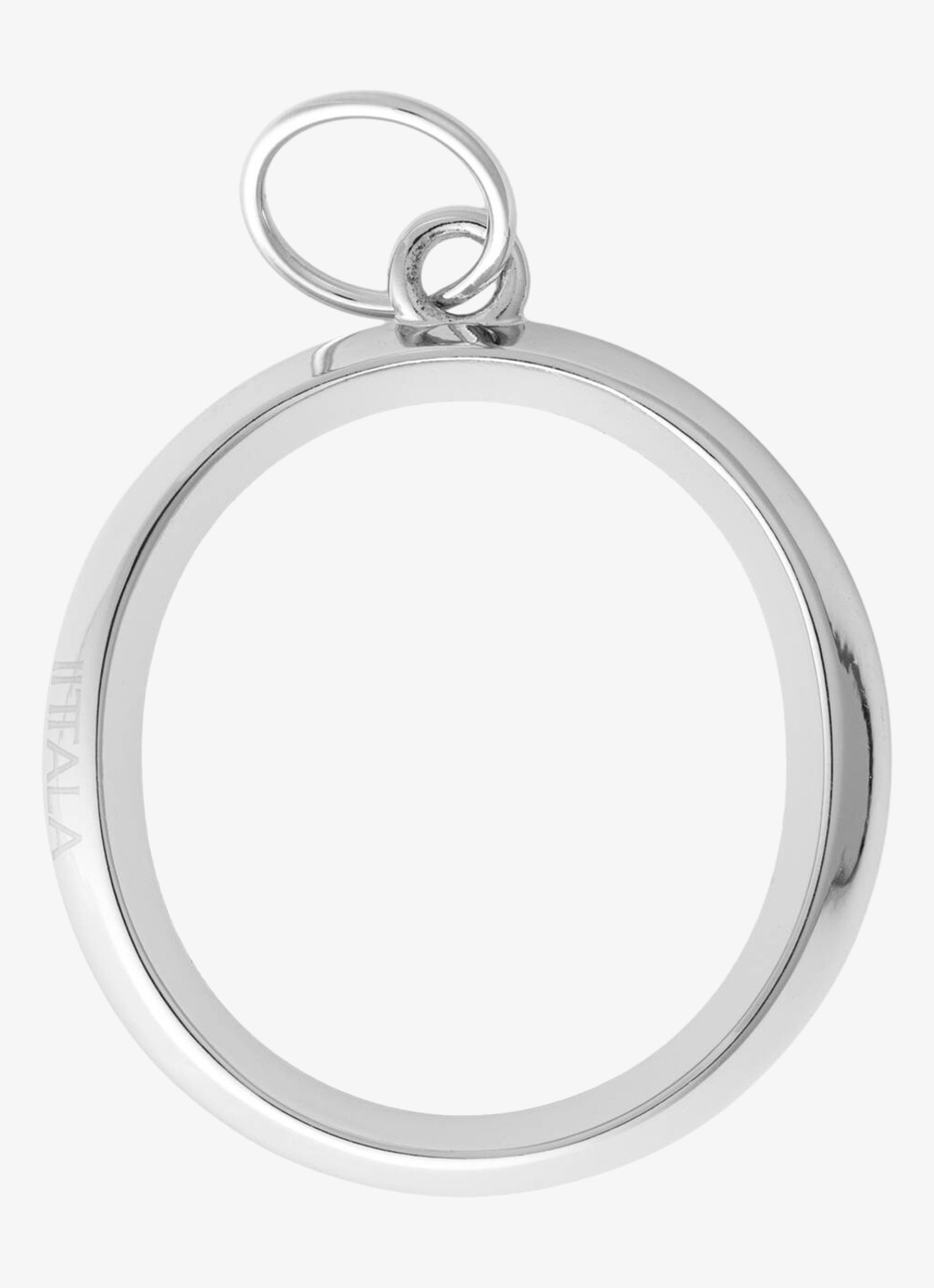Iittala Letter O tasbedel  - voorkant zilver