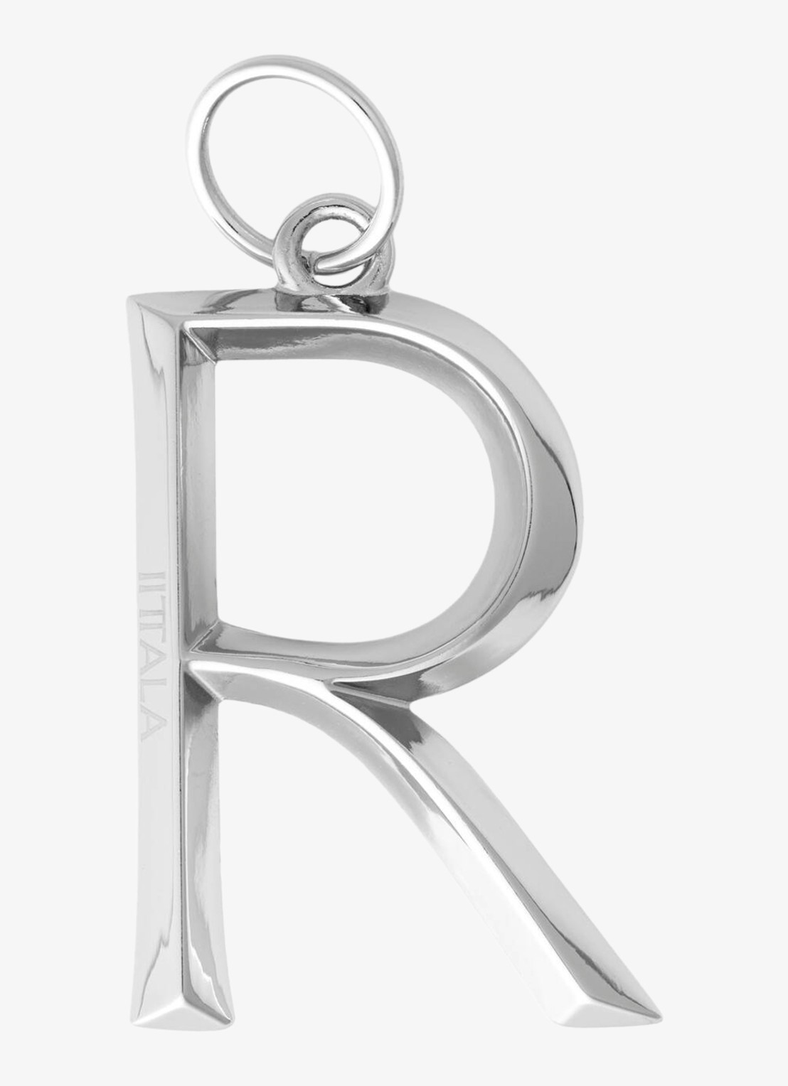 Iittala Letter R tasbedel - voorkant zilver