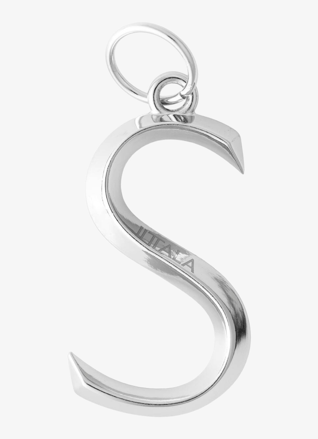 Iittala Letter S tasbedel - voorkant zilver