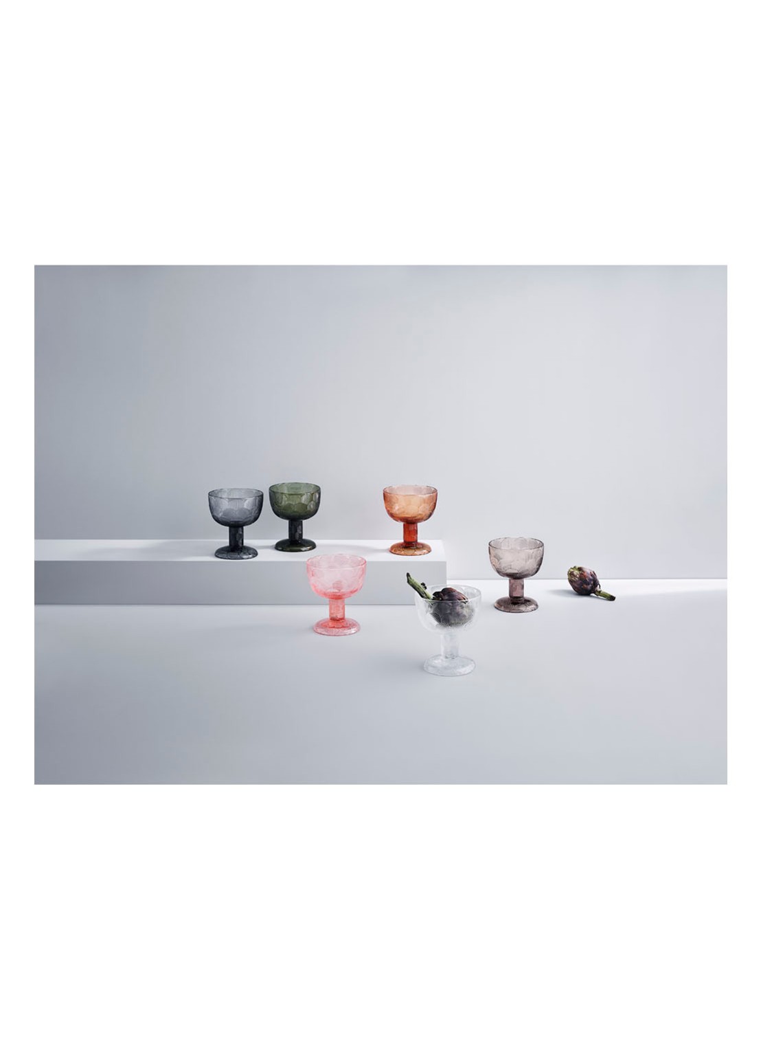 Iittala Miranda schaal op voet 11,5 cm - detail 4 transparant