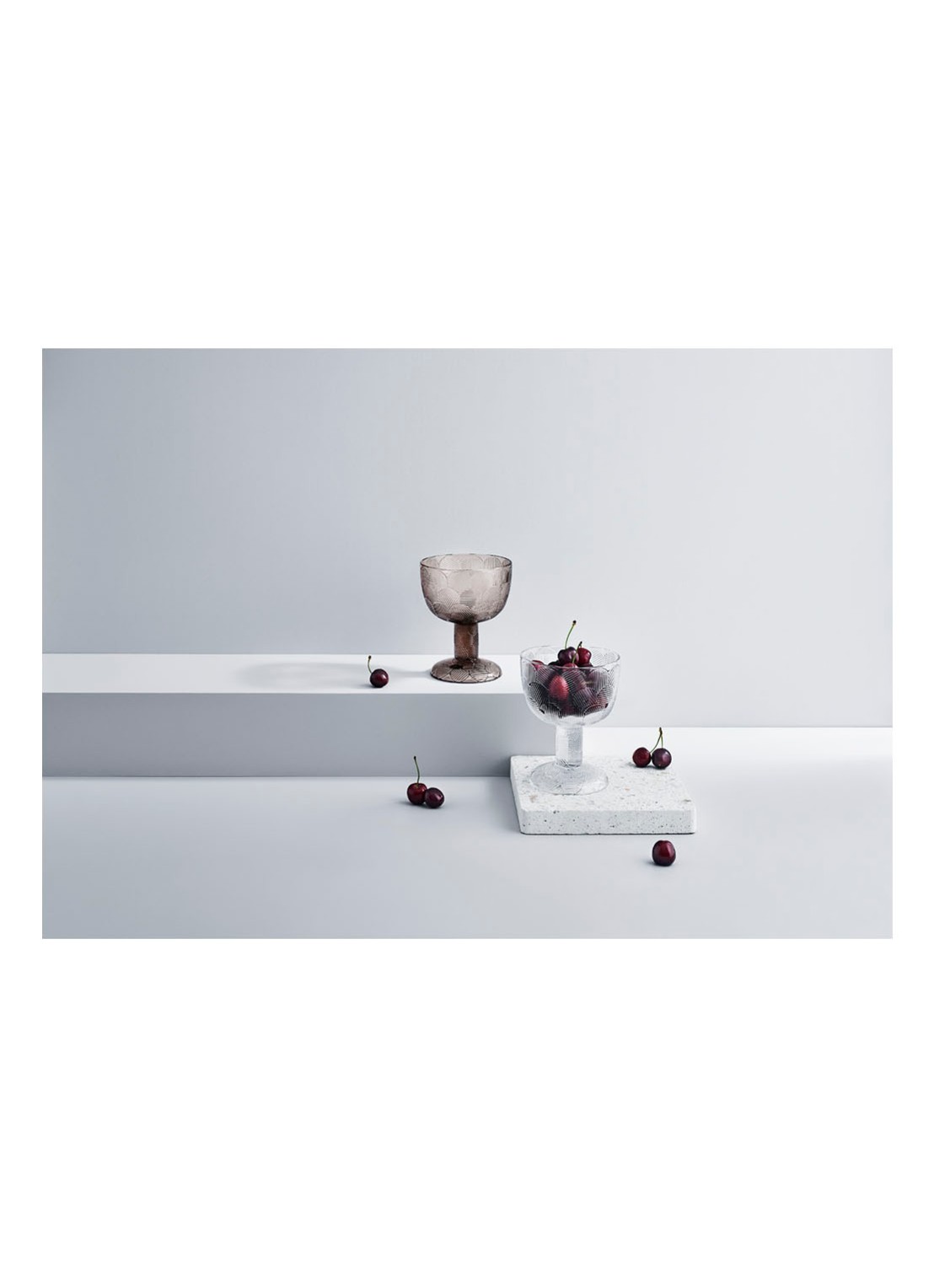 Iittala Miranda schaal op voet 11,5 cm - detail 6 transparant