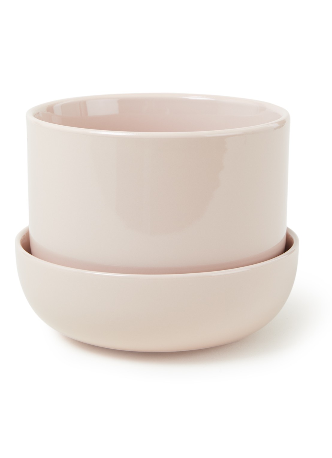 Iittala Nappula bloempot keramiek voor binnen 13 cm - voorkant 2 lichtroze