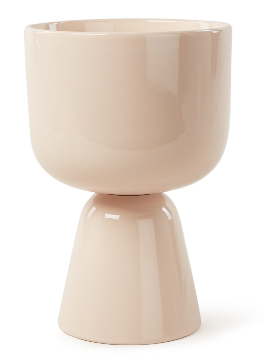 Iittala Nappula bloempot van keramiek voor binnen Ø15 cm - voorkant 2 creme