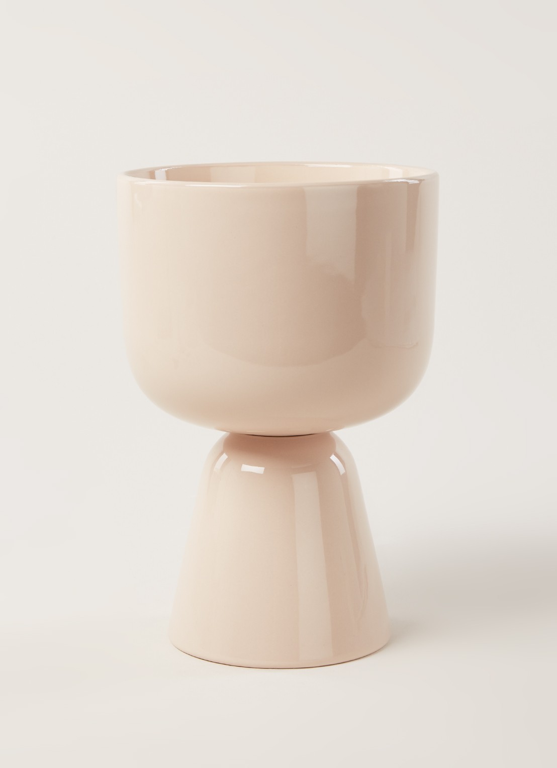 Iittala Nappula bloempot van keramiek voor binnen Ø15 cm - voorkant 3 creme