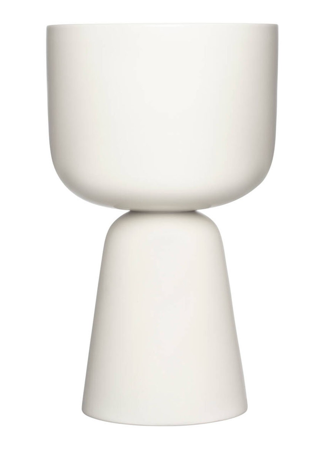 Iittala Nappula bloempot voor binnen Ø24,5 cm - voorkant wit
