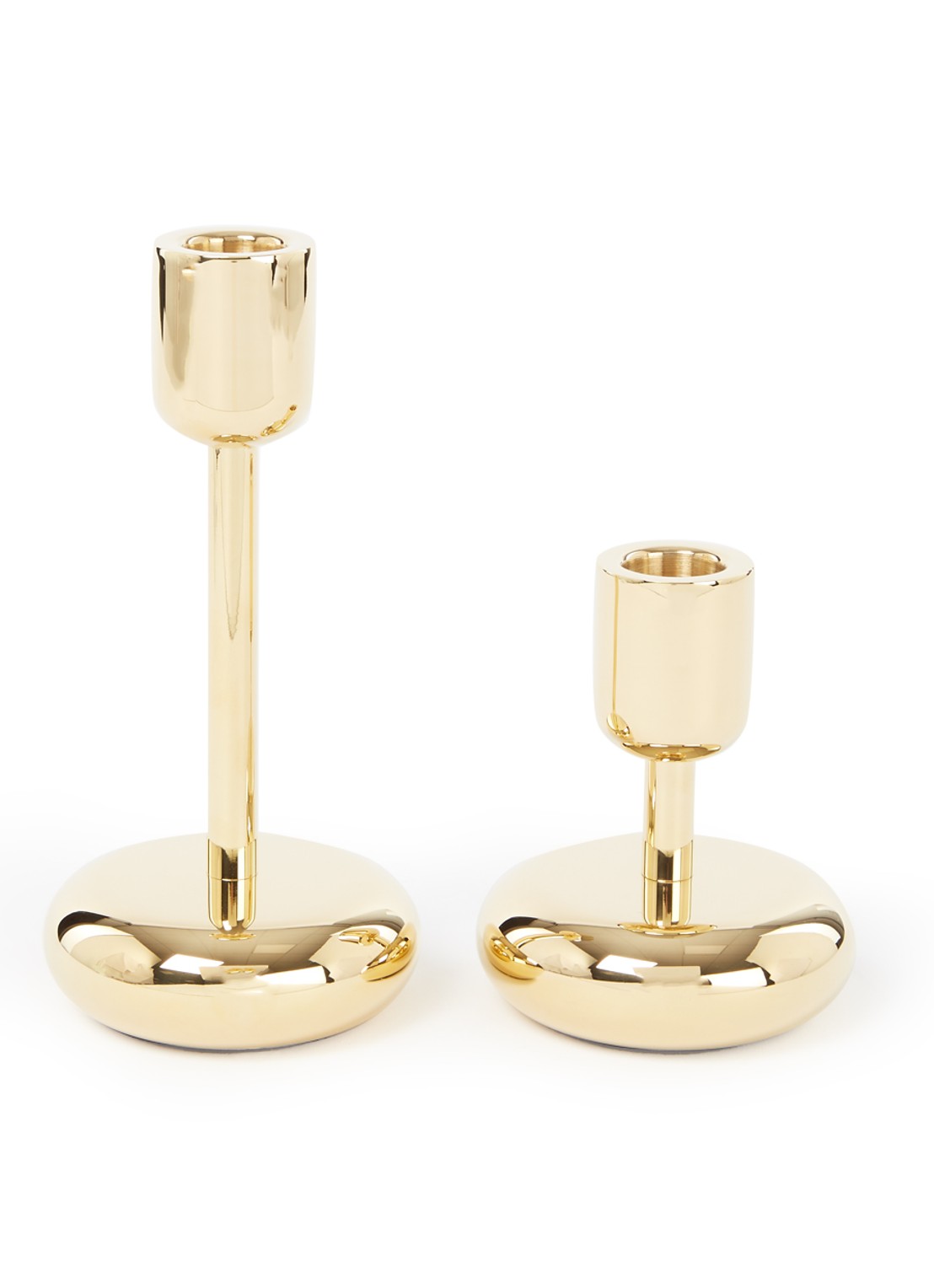 Iittala Nappula candleh. gift set bras - voorkant goud