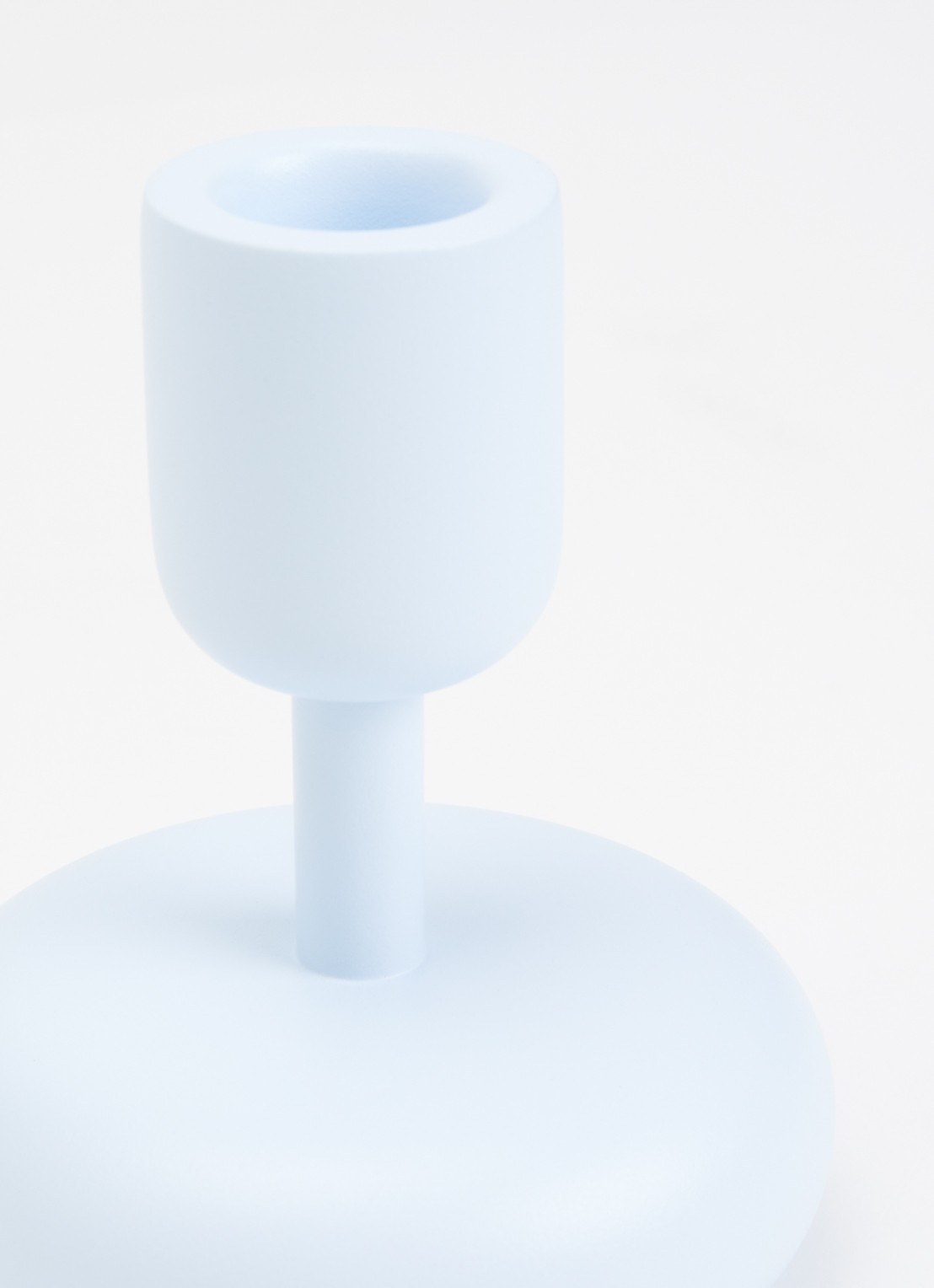 Iittala Nappula kandelaar 10,7 cm - voorkant 2 lichtblauw