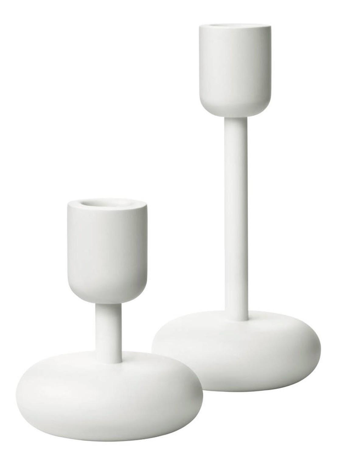 Iittala Nappula kandelaar 11 cm - voorkant 2 wit