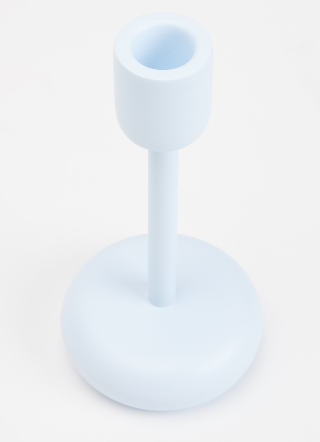 Iittala Nappula kandelaar 18,3 cm - voorkant 2 lichtblauw