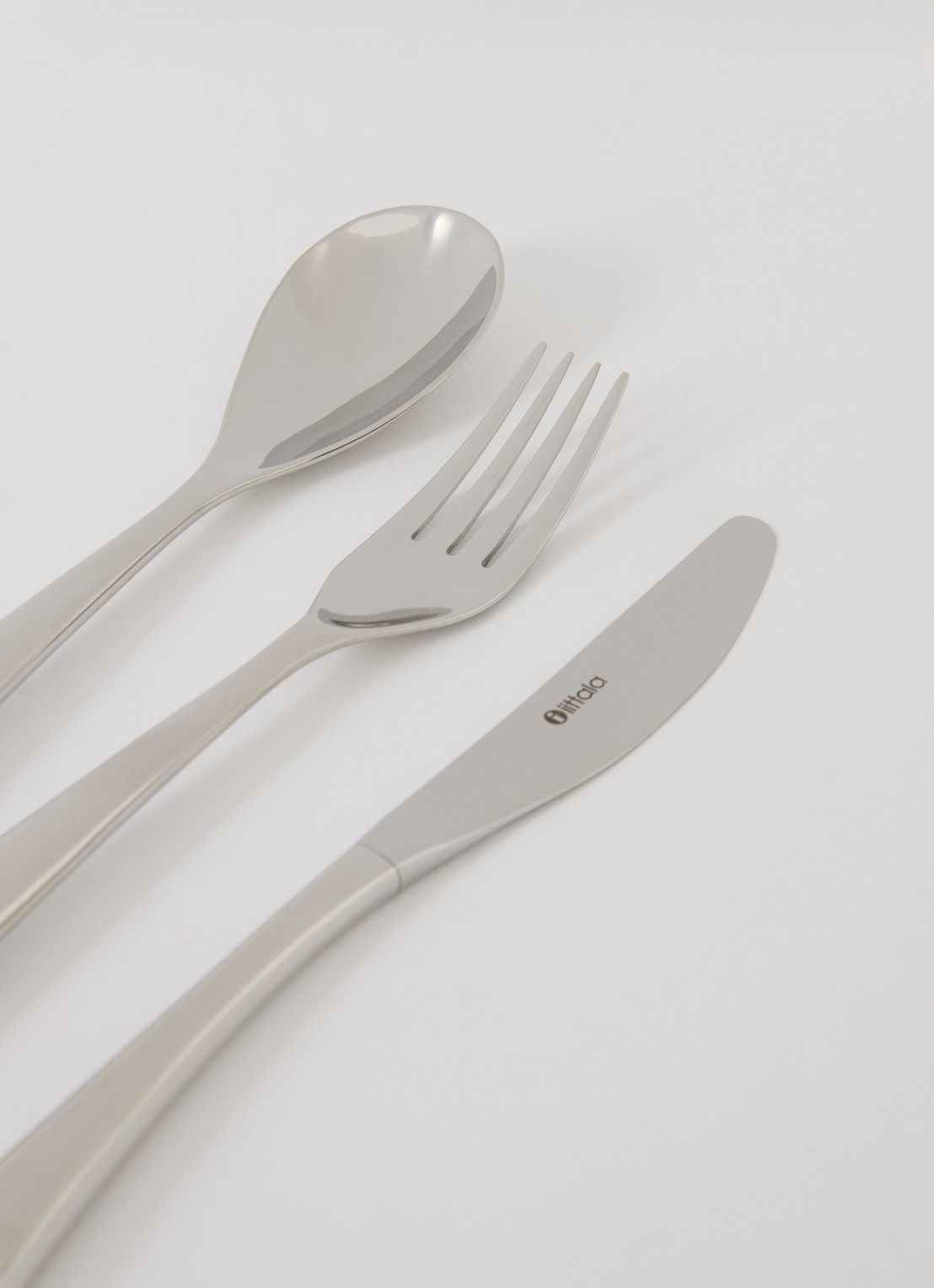 Iittala Piano bestekset 12-delig - voorkant 2 zilver