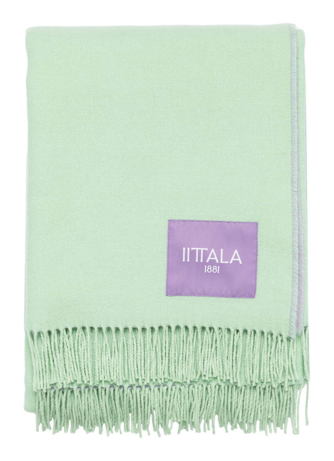 Iittala Play plaid in wolblend 130 x 180 cm - voorkant mint