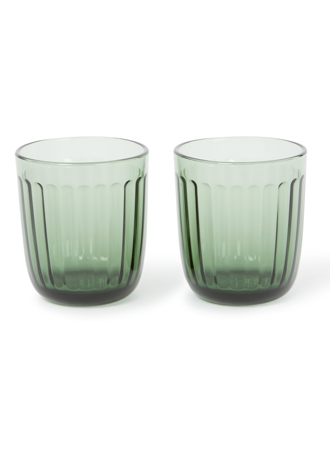 Iittala Raami drinkglas 26 cl set van 2 - voorkant groen