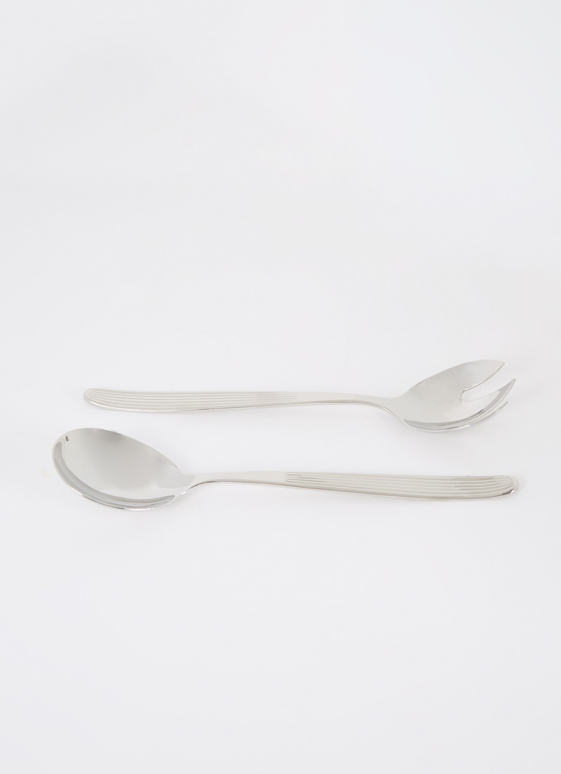 Iittala Saladebestek 2-delig - voorkant 2 zilver