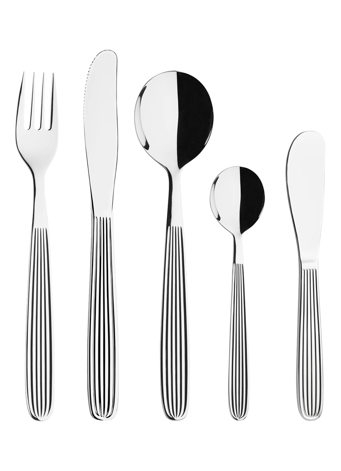 Iittala Scandia bestekset 25-delig in giftbox - voorkant zilver
