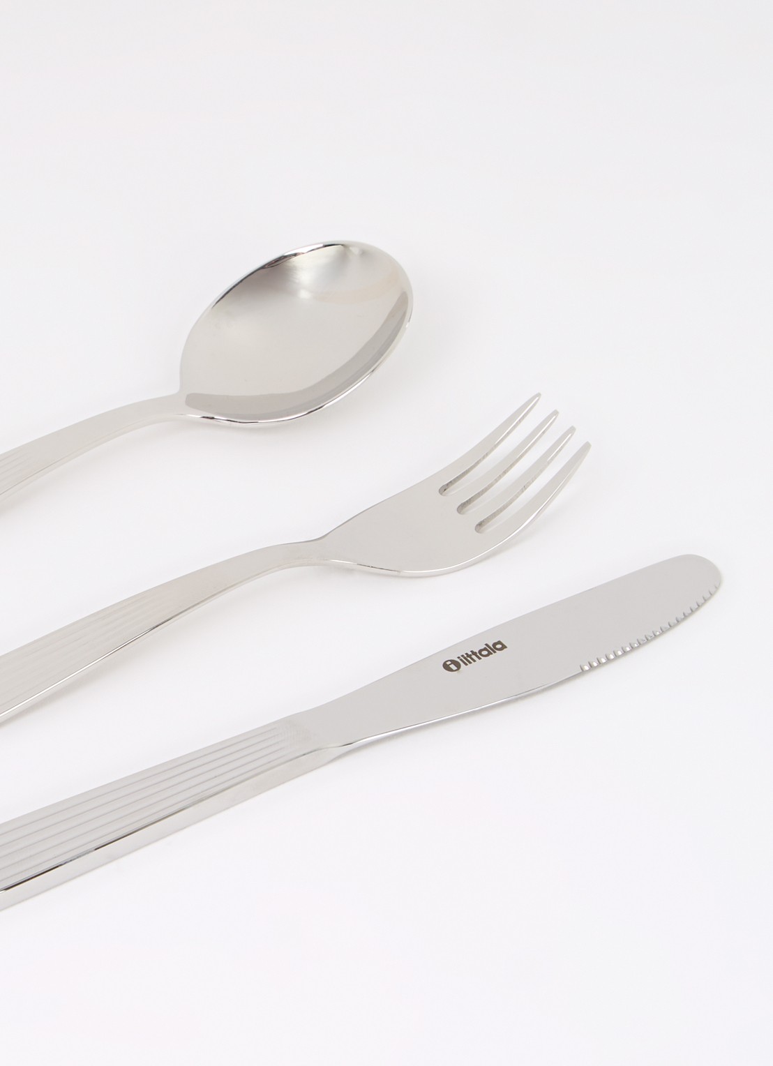 Iittala Scandia dessertbestekset 12-delig - detail zilver