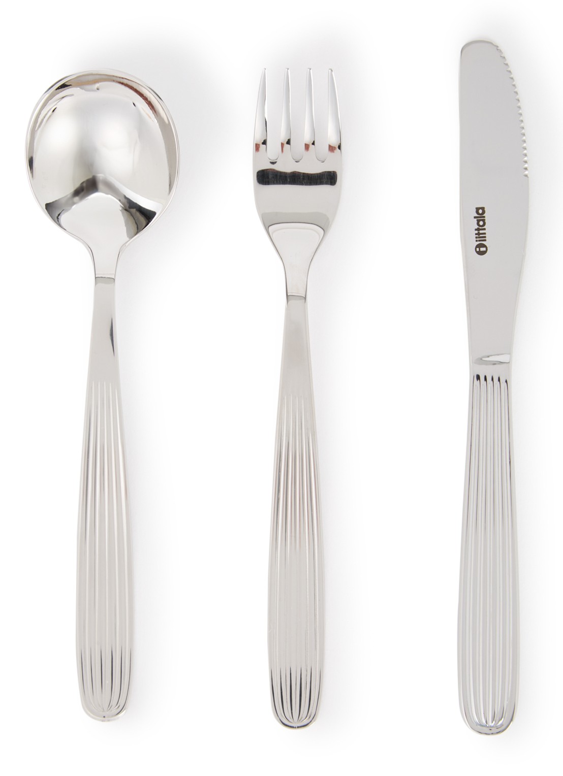 Iittala Scandia dessertbestekset 12-delig - voorkant 2 zilver