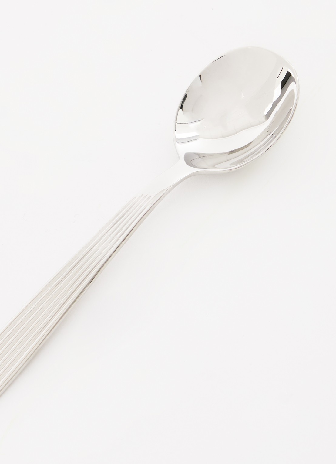 Iittala Scandia koffielepel - voorkant 2 zilver