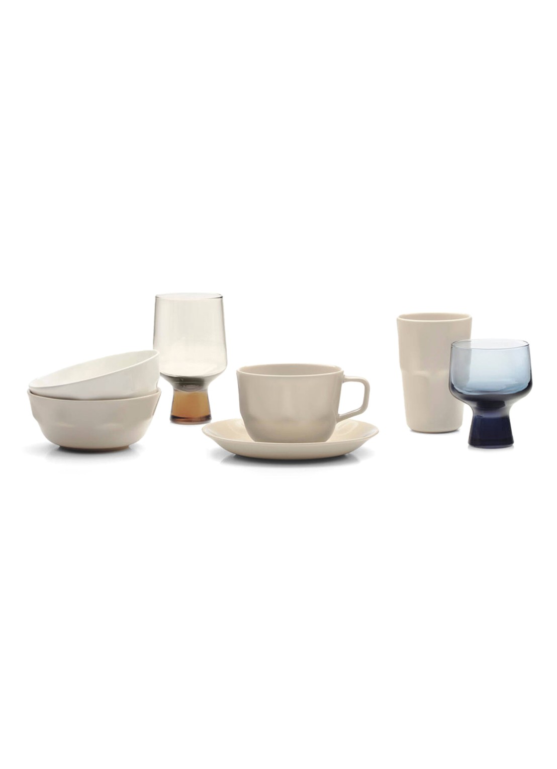 Iittala Solare Bokaal wijnglas 29 cl set van 2 - voorkant 2 blauw