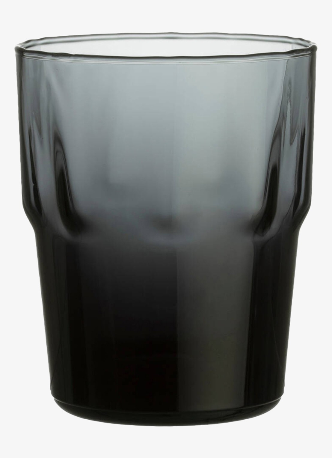 Iittala Solare drinkglas 31 cl staalgrijs set van 2 - voorkant donkergrijs