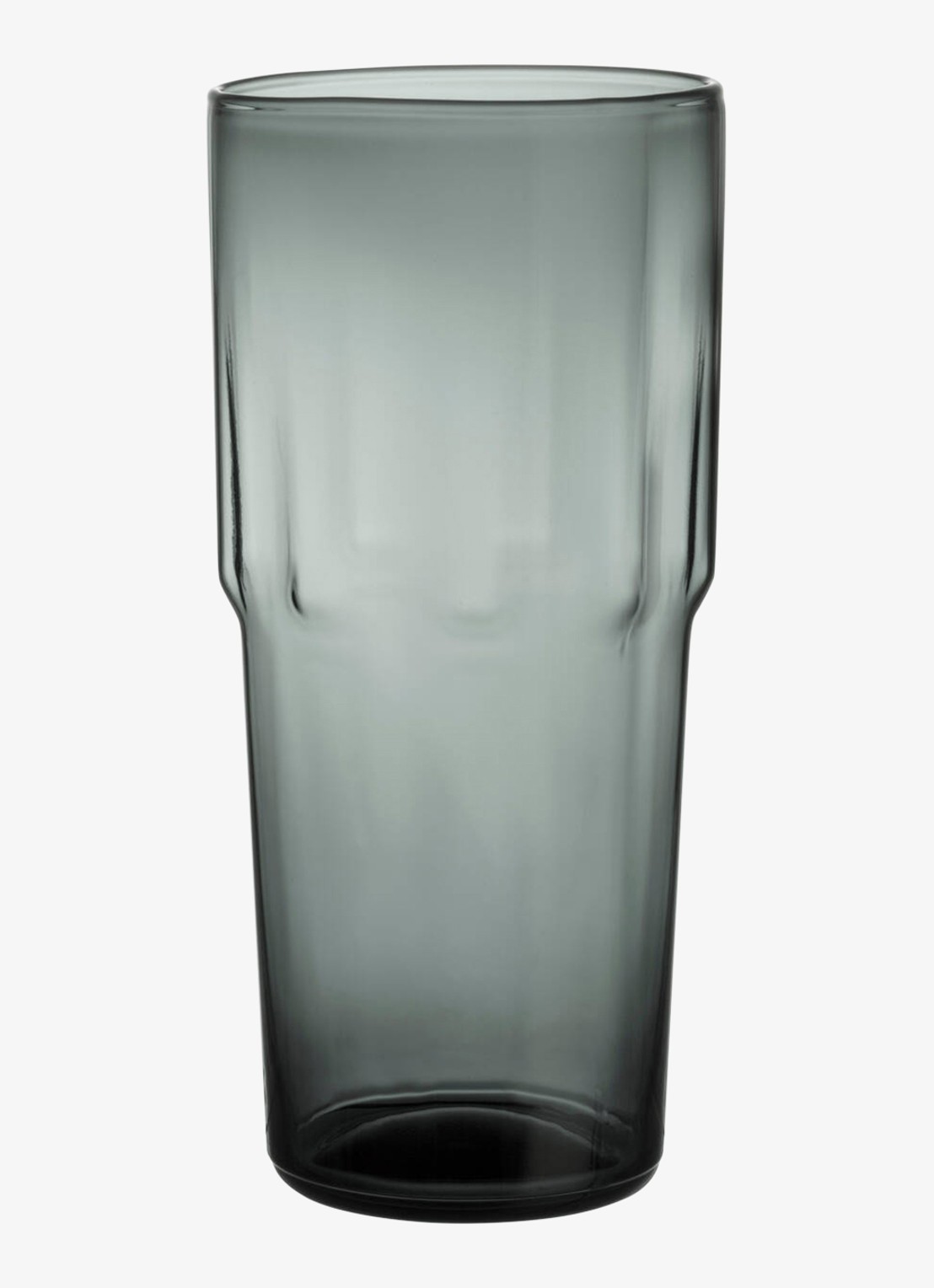Iittala Solare hoog glas 39 cl staalgrijs set van 2 - voorkant 2 donkergrijs