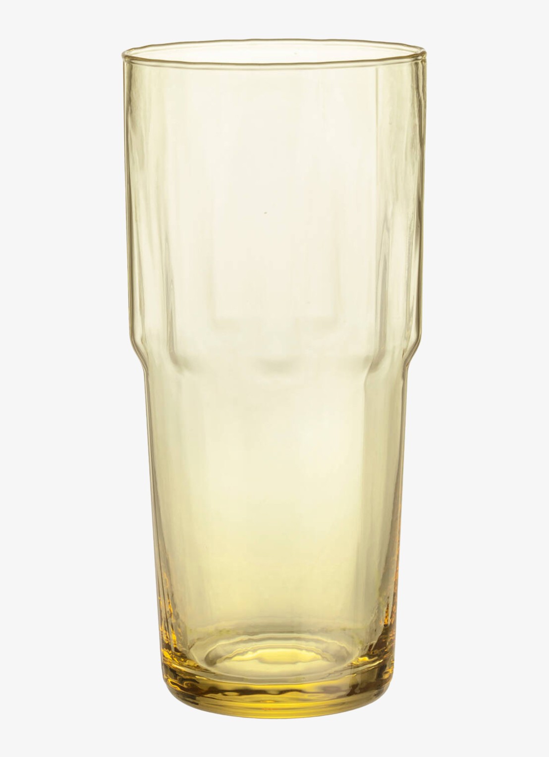 Iittala Solare hoog glas 39 cl vuurgeel set van 2 - voorkant 2 geel
