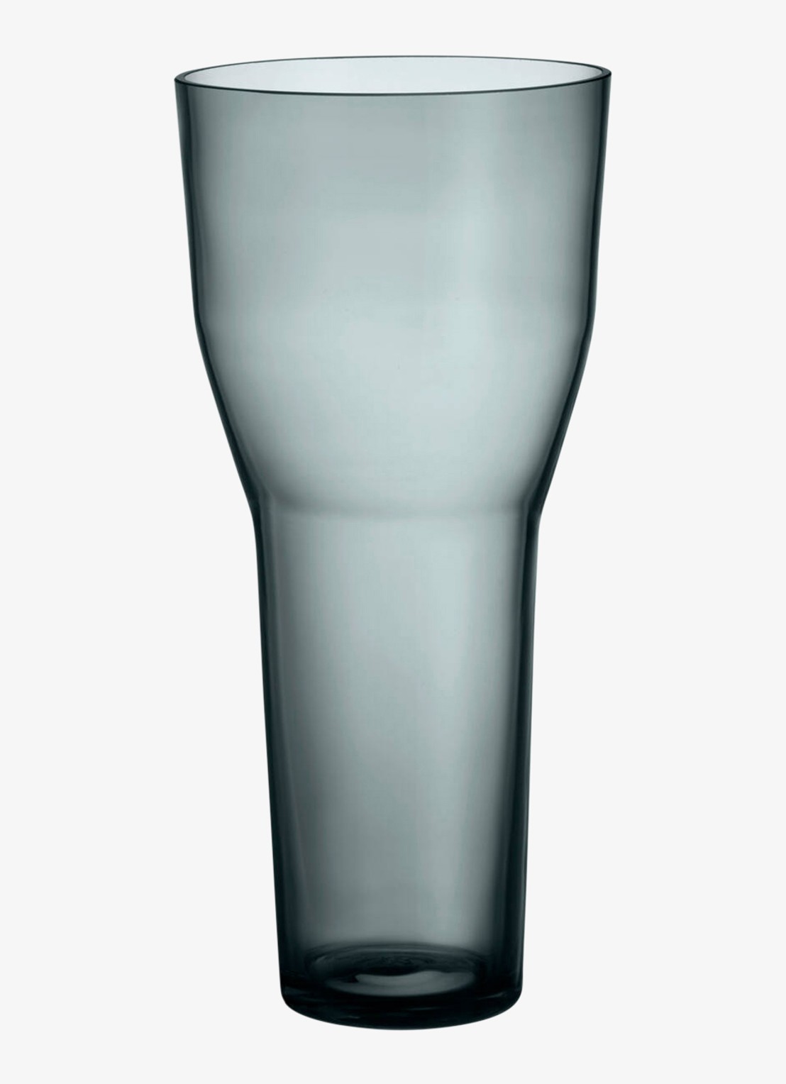 Iittala Solare Tall vaas 26 cm - voorkant donkergrijs