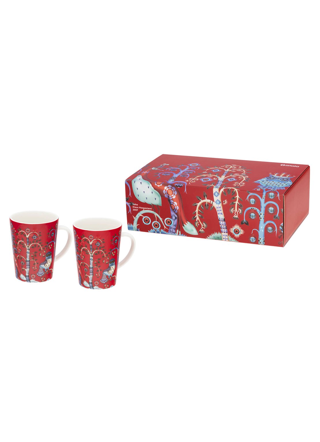 Iittala Taika mok 30 cl set van 2 - voorkant rood