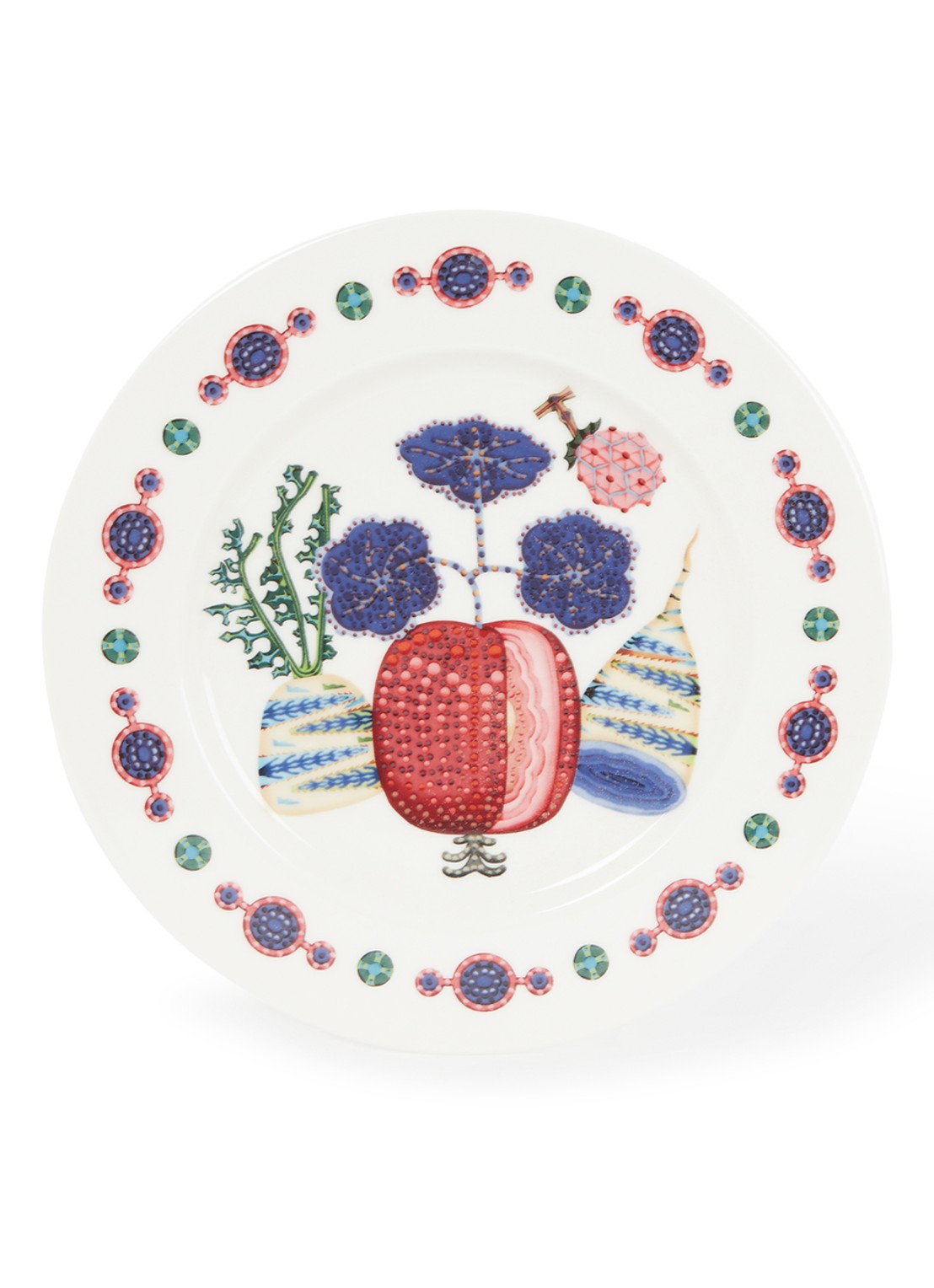 Iittala Taika Sato ontbijtbord 22 cm - voorkant 4 multicolor