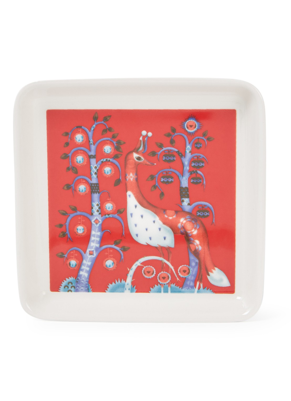 Iittala Taika serveerschaal 12 cm - voorkant rood