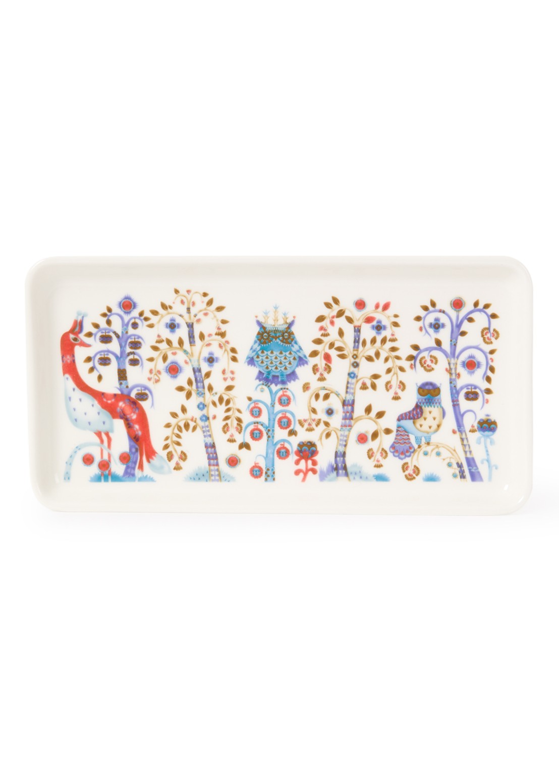 Iittala Taika serveerschaal 24 cm - voorkant kobaltblauw