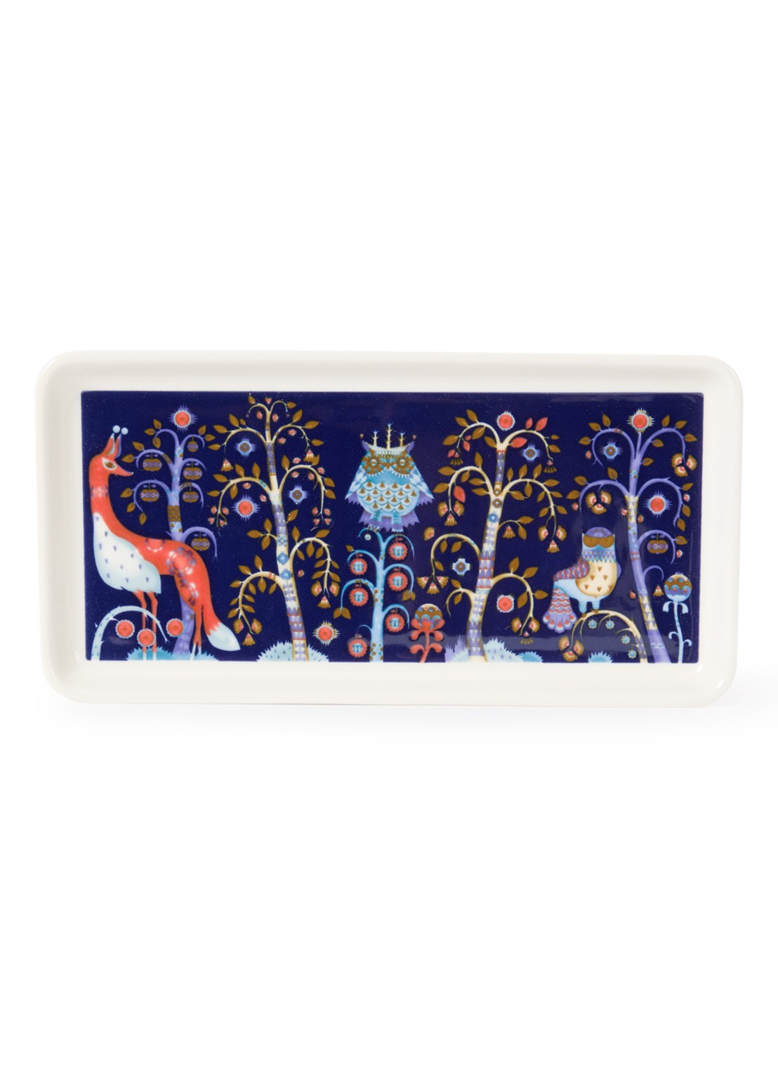 Iittala Taika serveerschaal 24 cm - voorkant donkerblauw