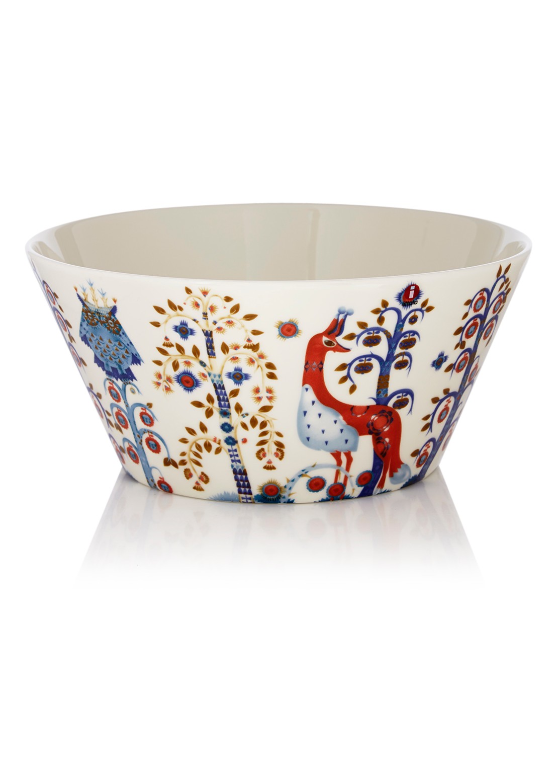 Iittala Taika serveerschaal 25 cm - voorkant wit
