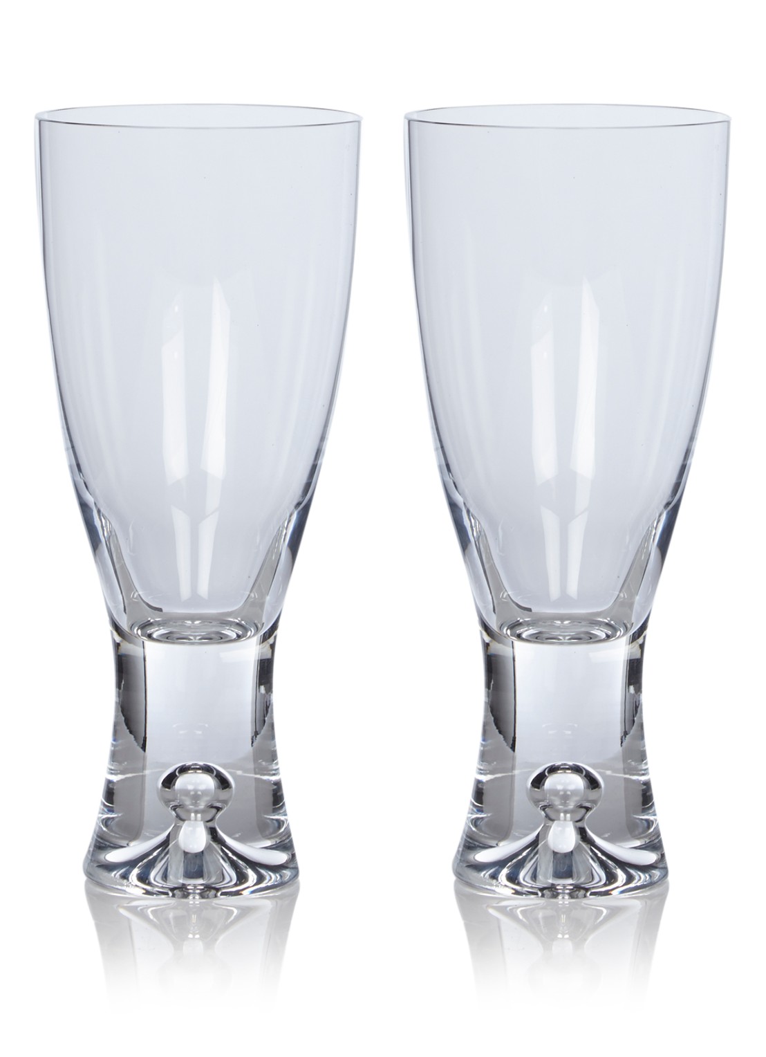 Iittala Tapio bierglas set van 2 - voorkant transparant