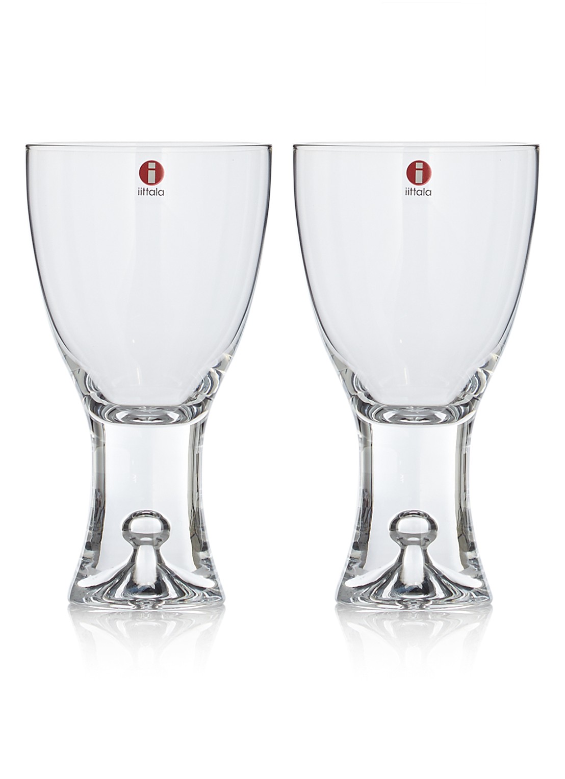 Iittala Tapio rode wijnglas 25 cl set van 2 - voorkant transparant