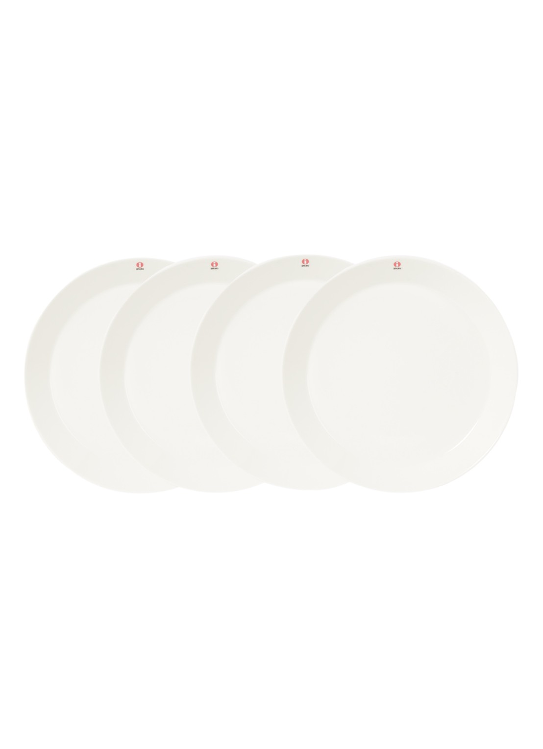 Iittala Teema dinerbord 26 cm set van 4 - voorkant wit