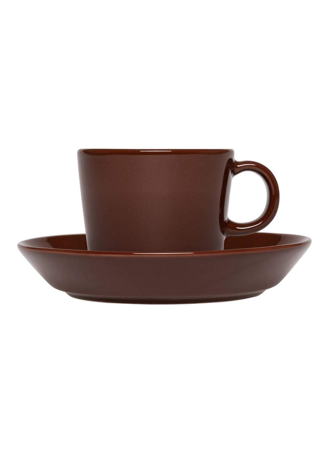 Iittala Teema espressokopje 10 cl - voorkant 3 donkerbruin
