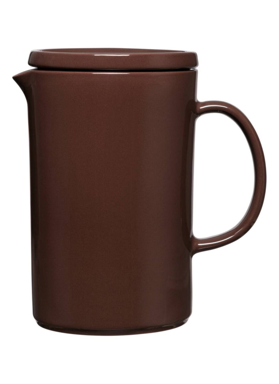 Iittala Teema koffiekan 80 cl  - voorkant donkerbruin