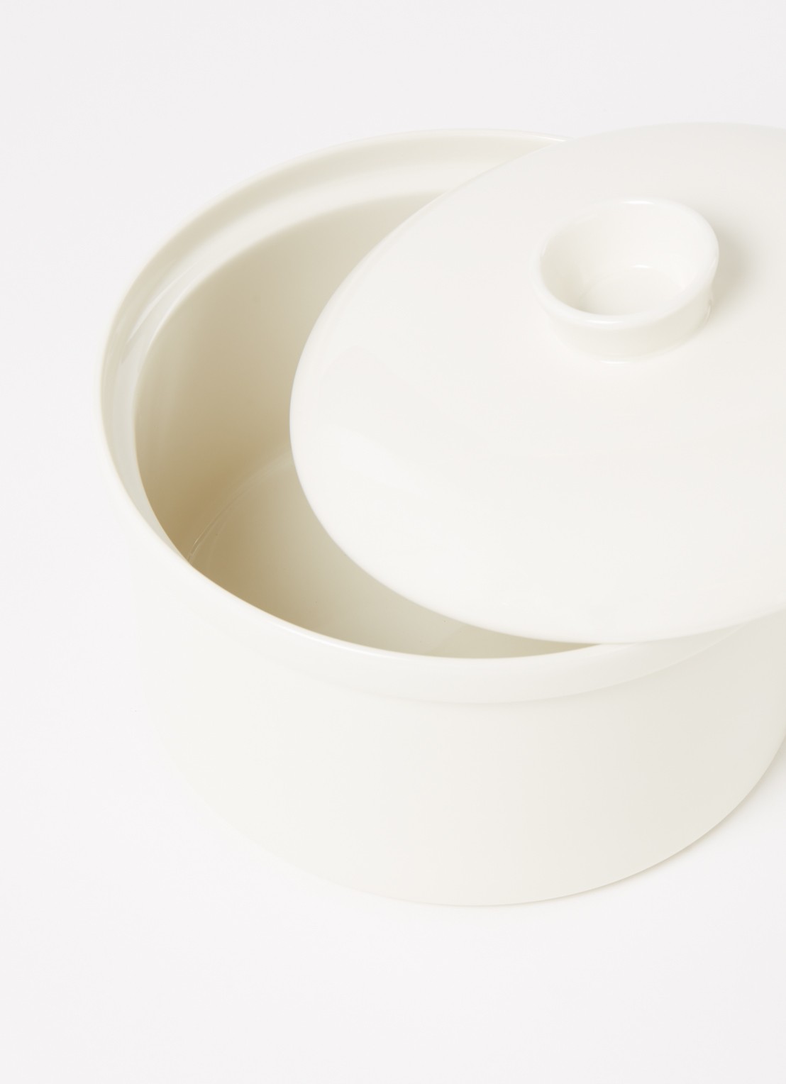 Iittala Teema ovenschaal met deksel 21 cm - voorkant 2 wit