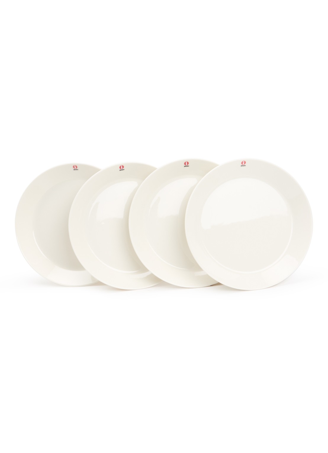 Iittala Teema plate 21cm white 4pcs - voorkant gebroken wit