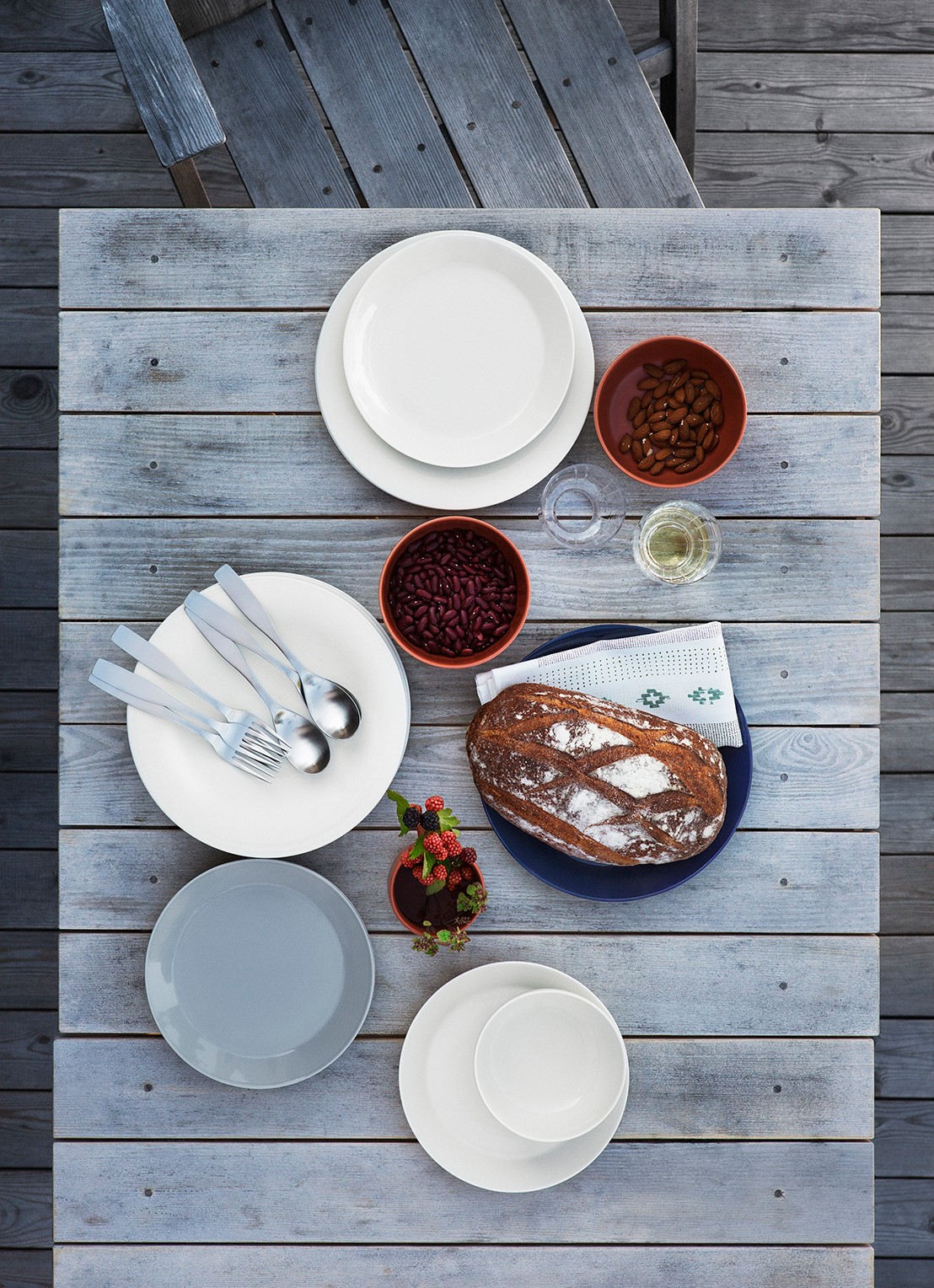 Iittala Teema saladeschaal 19 cm - detail wit