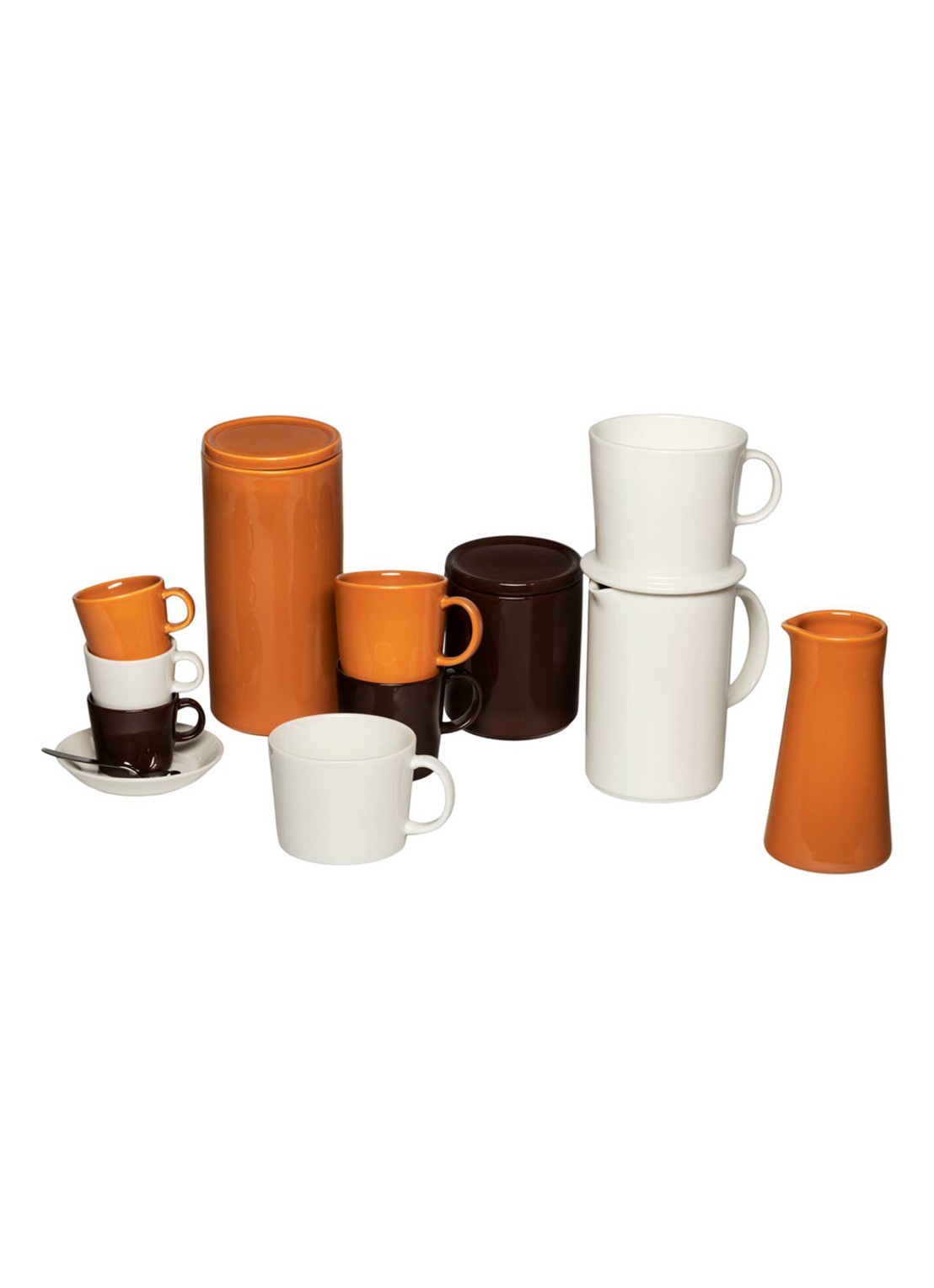 Iittala Teema voorraadpot 1,3 liter - achterkant donkerbruin