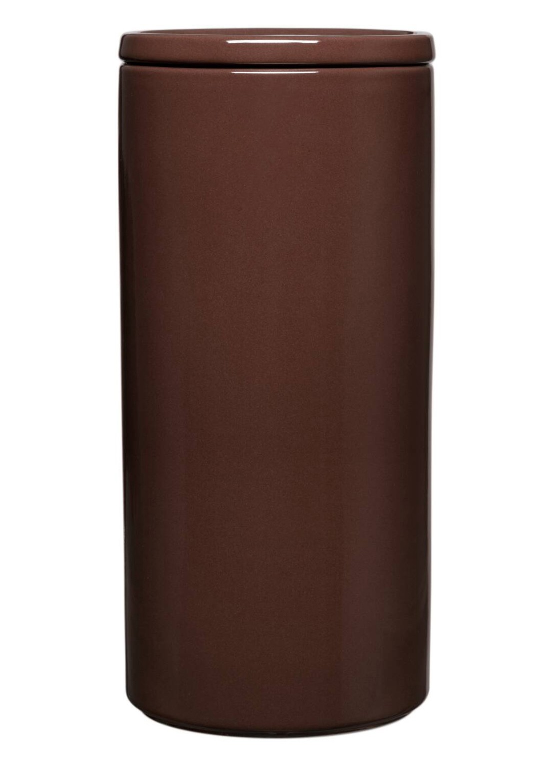 Iittala Teema voorraadpot 1,3 liter - voorkant 2 donkerbruin