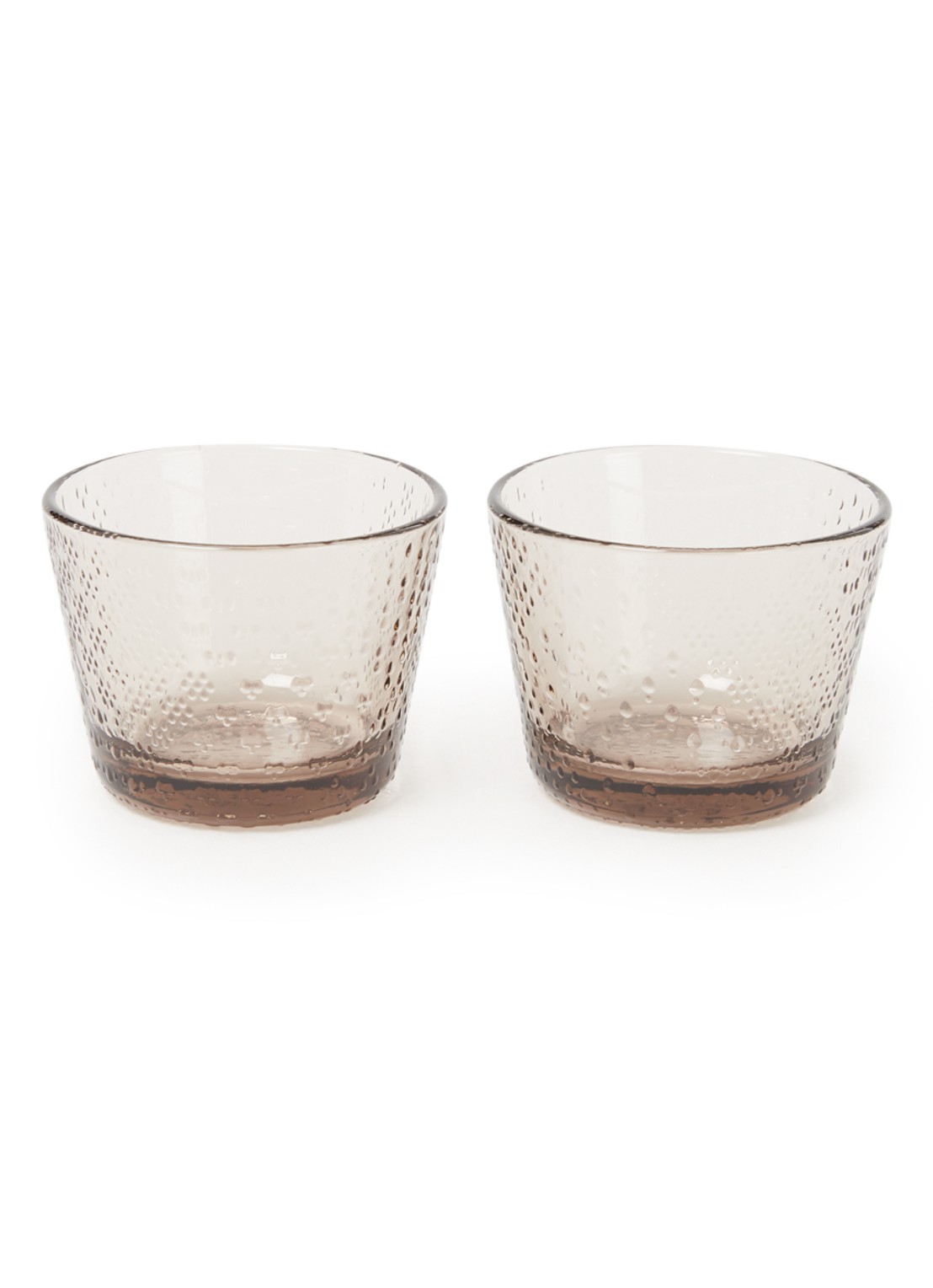 Iittala Tundra drinkglas 16 cl set van 2 - voorkant bruin