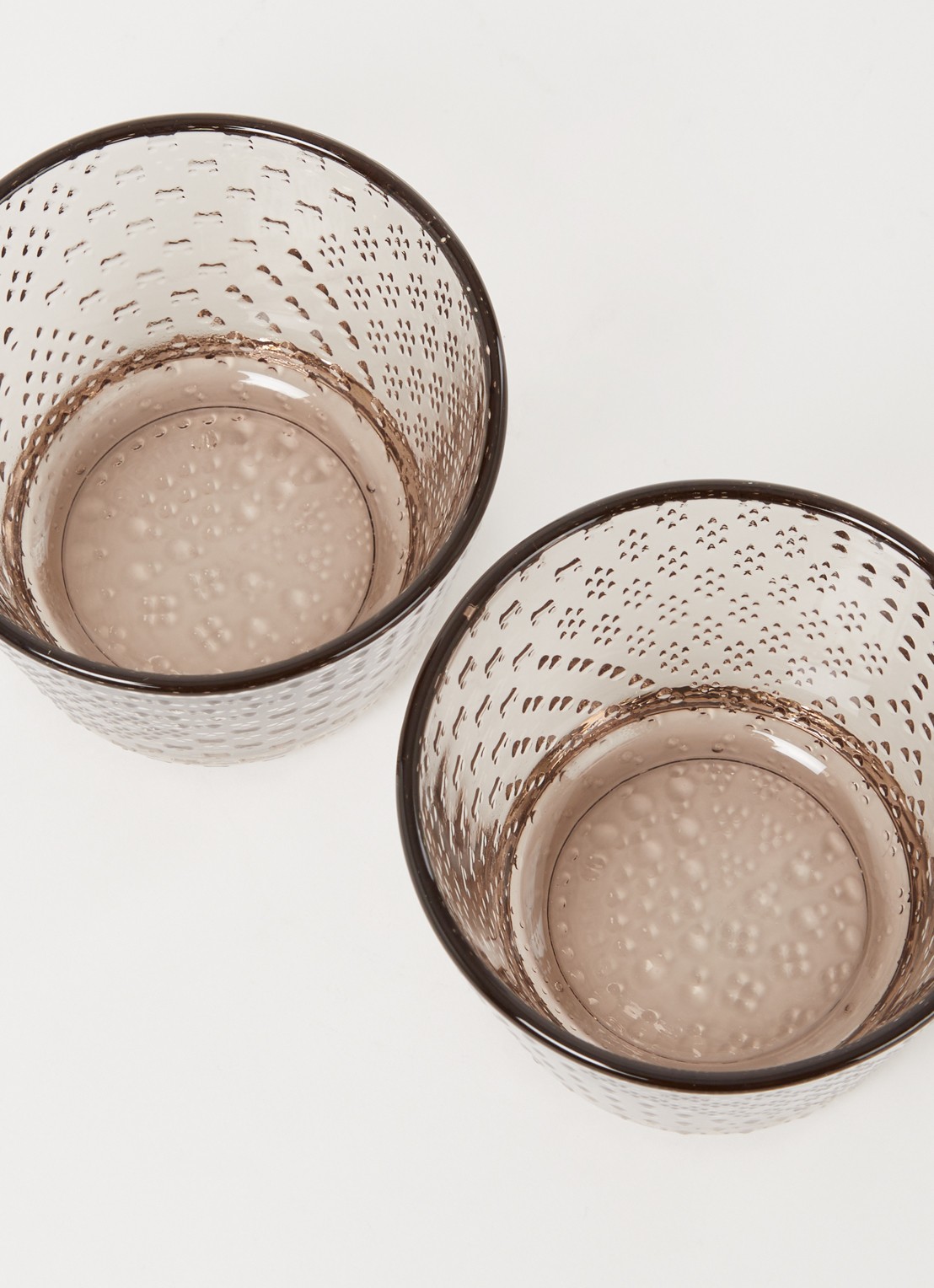 Iittala Tundra drinkglas 16 cl set van 2 - voorkant 2 bruin