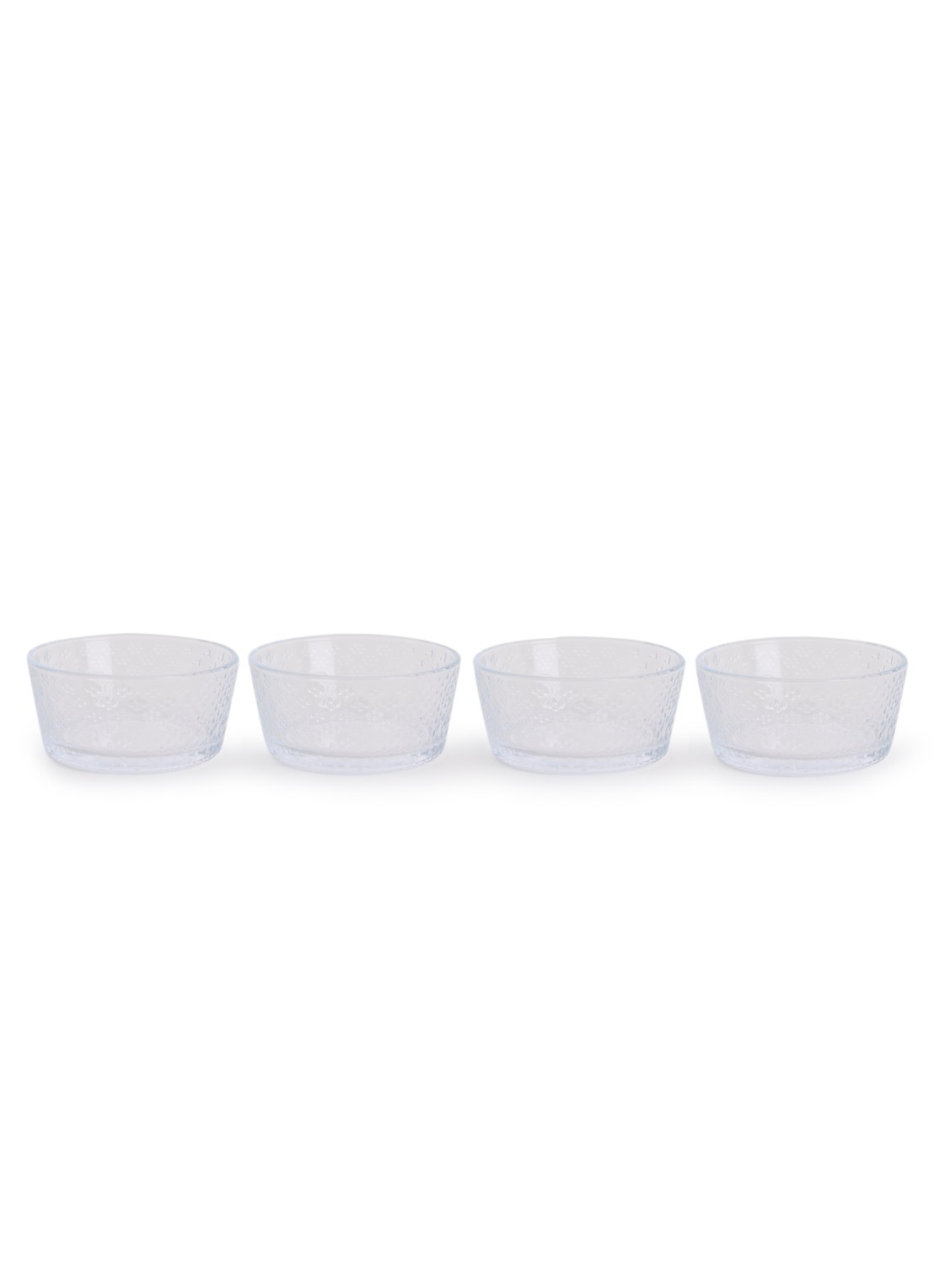 Iittala Tundra kom 10 cm set van 4 - voorkant transparant