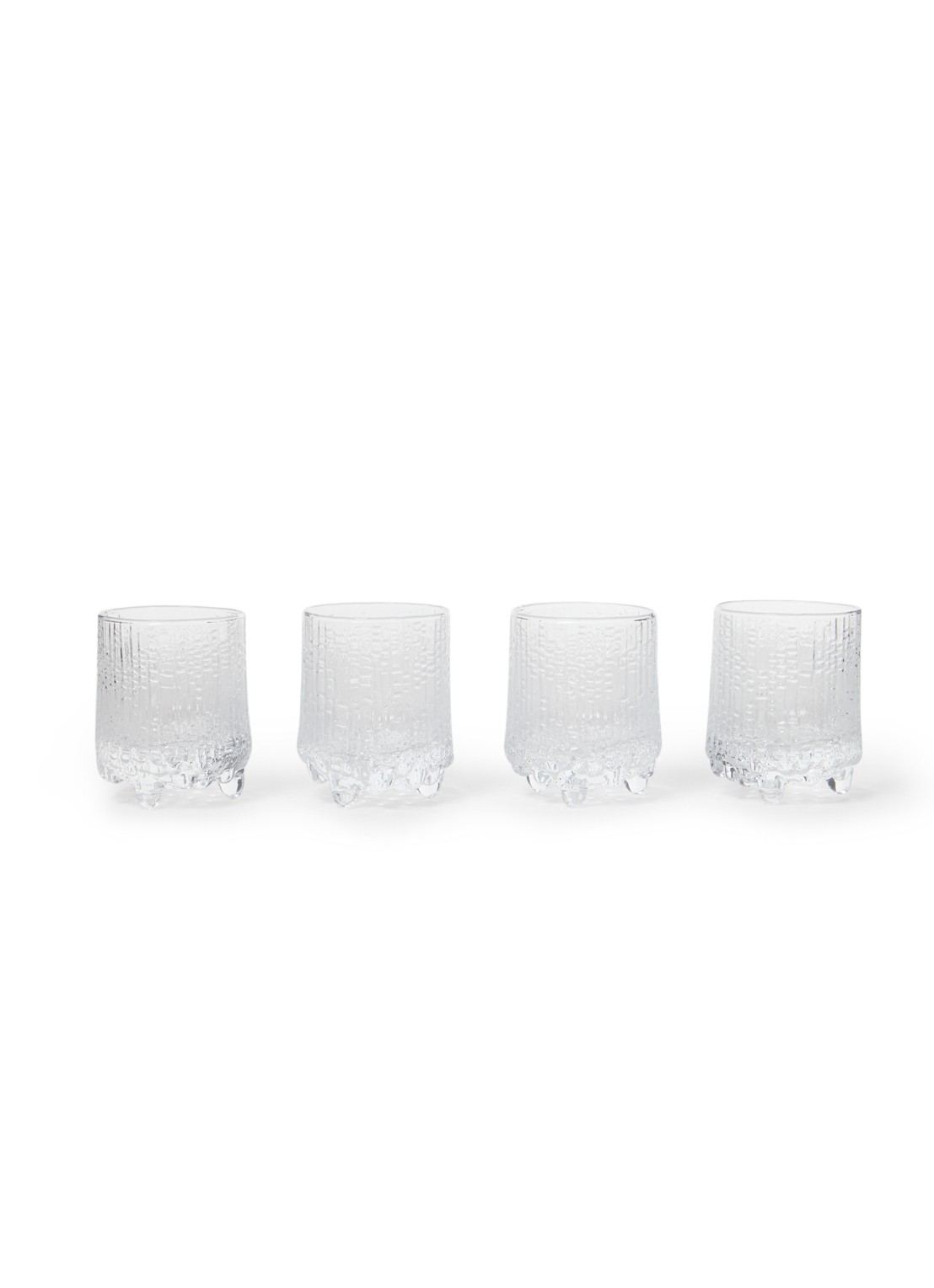 Iittala Ultima Thule borrelglas 5 cl set van 4  - voorkant transparant