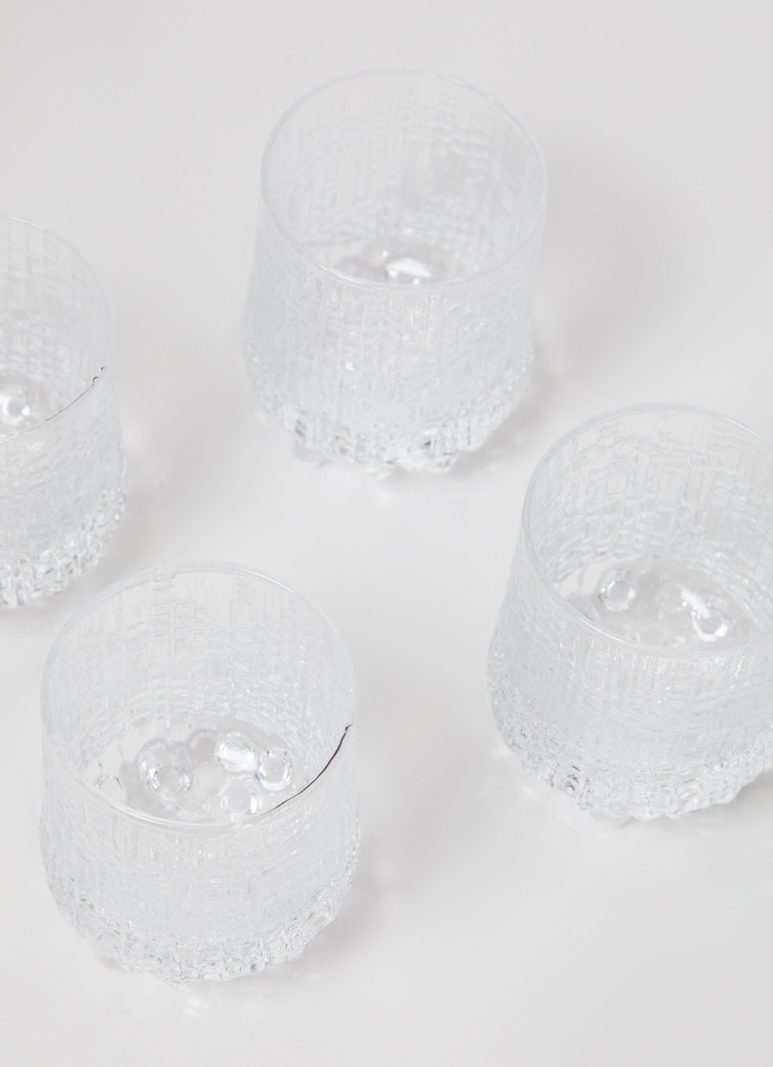 Iittala Ultima Thule borrelglas 5 cl set van 4  - voorkant 2 transparant