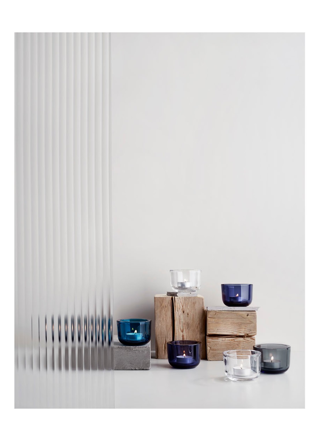 iittala Vaas 16 cm - voorkant 3 donkerblauw